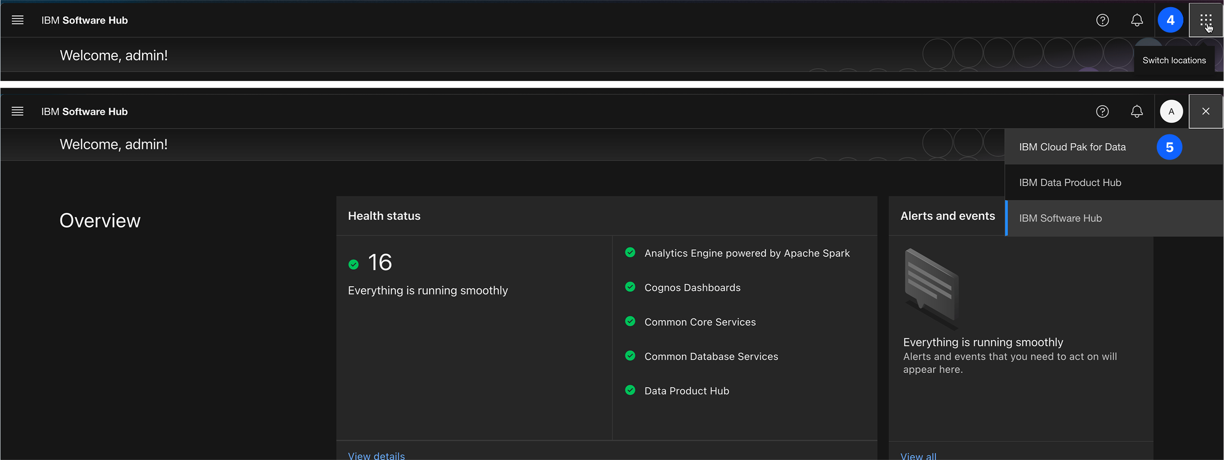 Switch to Cloud Pak for Data